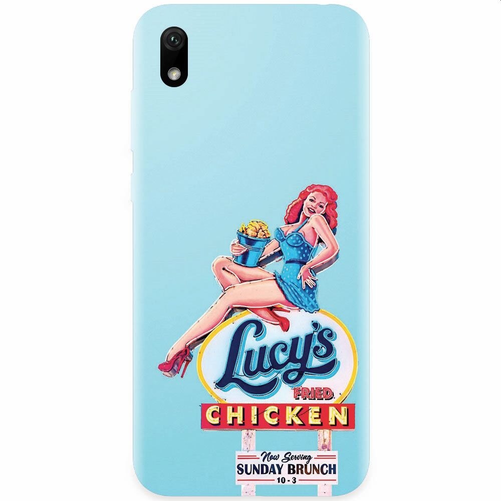 Husa silicon pentru Xiaomi Redmi 7A, American Vintage Restaurant Sign