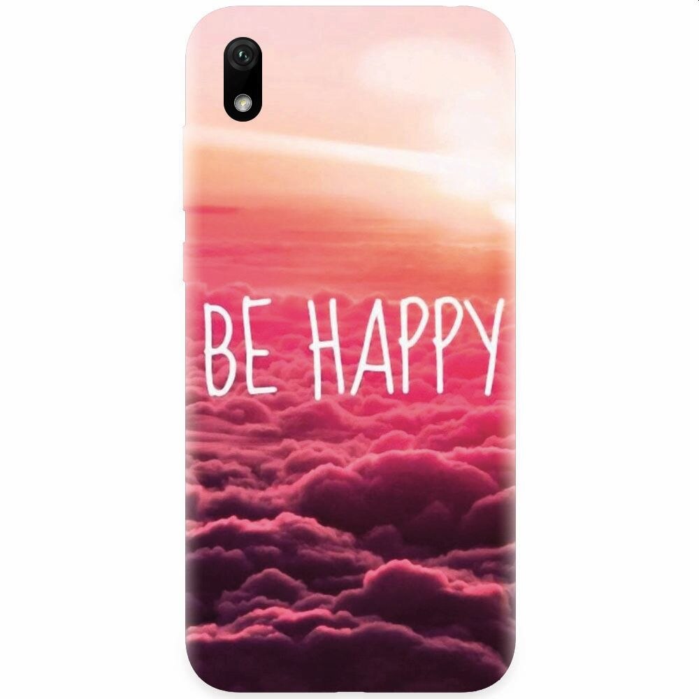 Husa silicon pentru Huawei Y5 2019, Be Happy Puffy Clouds