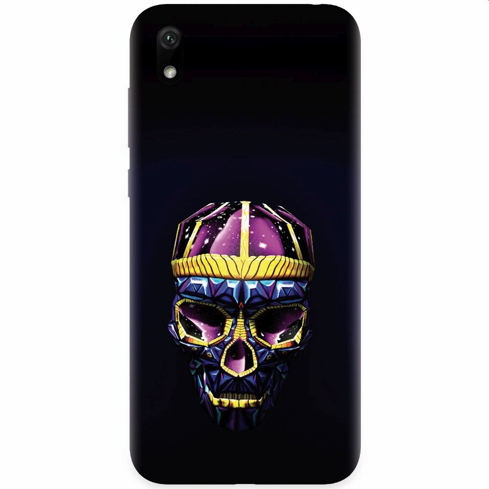 Husa silicon pentru Huawei Y5 2019, Colorfull Skull