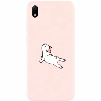 Husa silicon pentru Xiaomi Redmi 7A, Cute Dog Streching Husa silicon pentru Xiaomi Redmi 7A, Cute Dog Streching