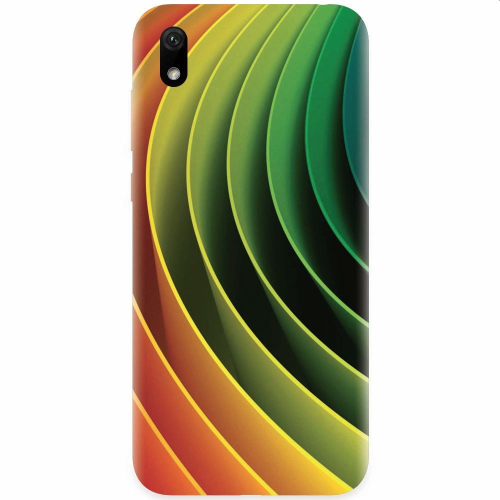 Husa silicon pentru Huawei Y5 2019, 3D Multicolor Abstract Lines
