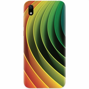 Husa silicon pentru Huawei Y5 2019, 3D Multicolor Abstract Lines Husa silicon pentru Huawei Y5 2019, 3D Multicolor Abstract Lines