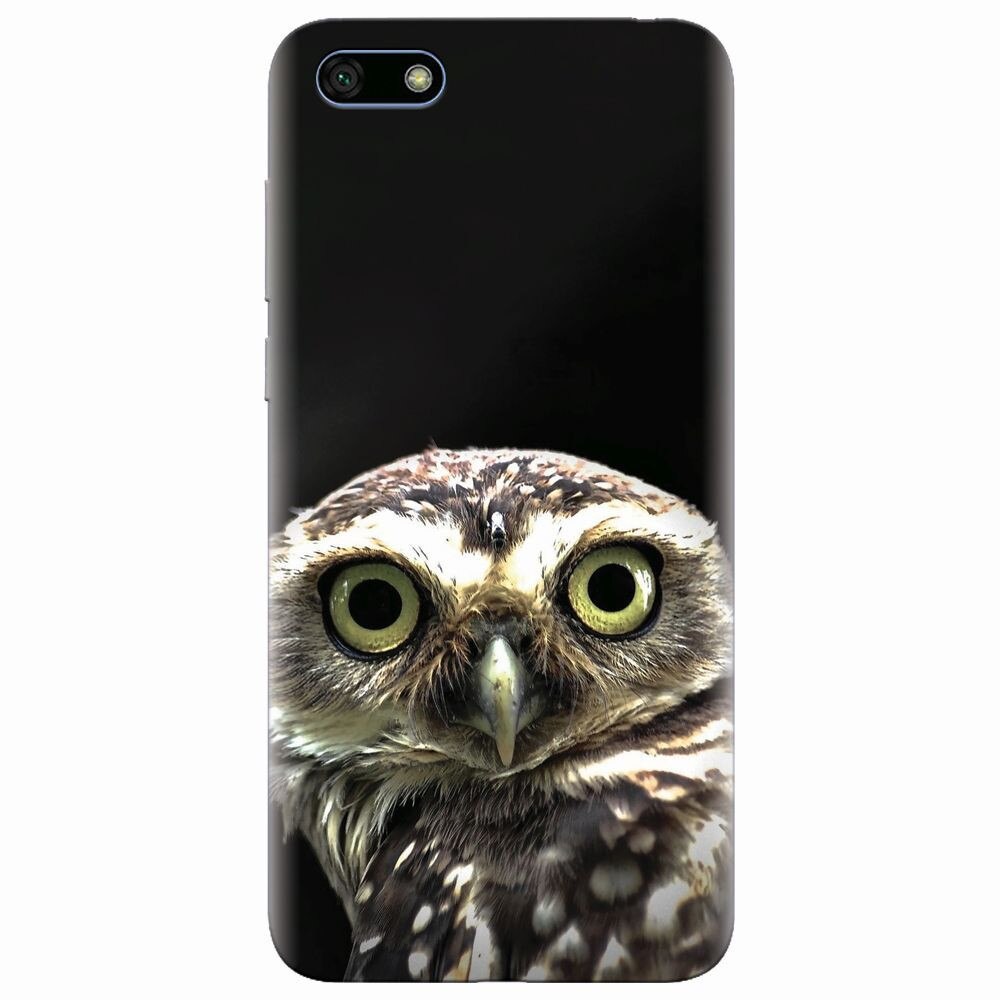 Husa silicon pentru Huawei Y5 2018, Owl In The Dark