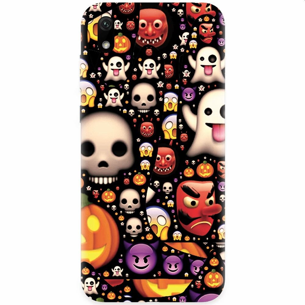 Husa silicon pentru Xiaomi Redmi 7A, Emoji Mess