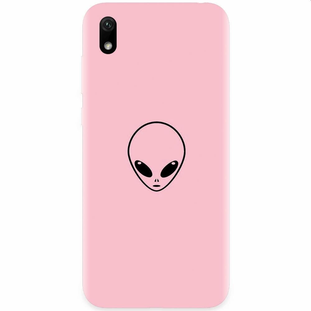 Husa silicon pentru Xiaomi Redmi 7A, Pink Alien