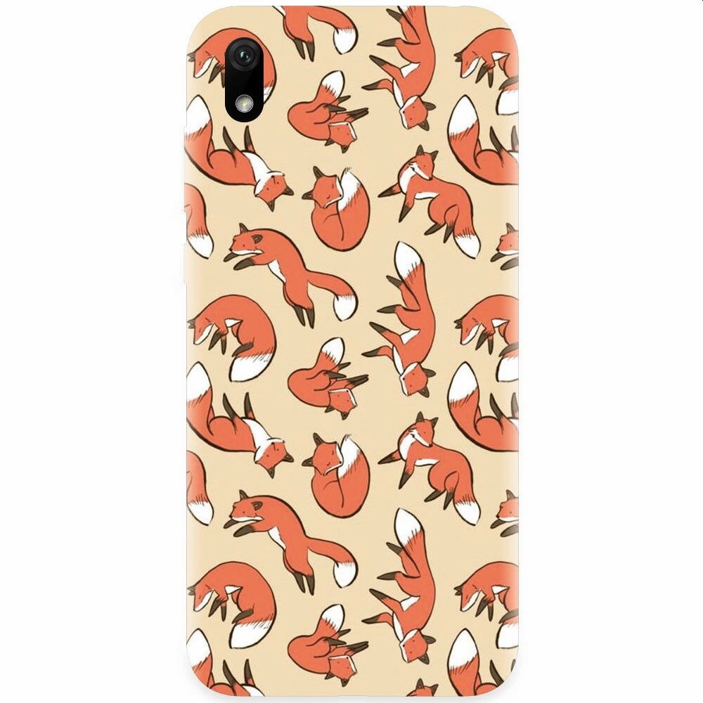 Husa silicon pentru Huawei Y5 2019, Red Foxes