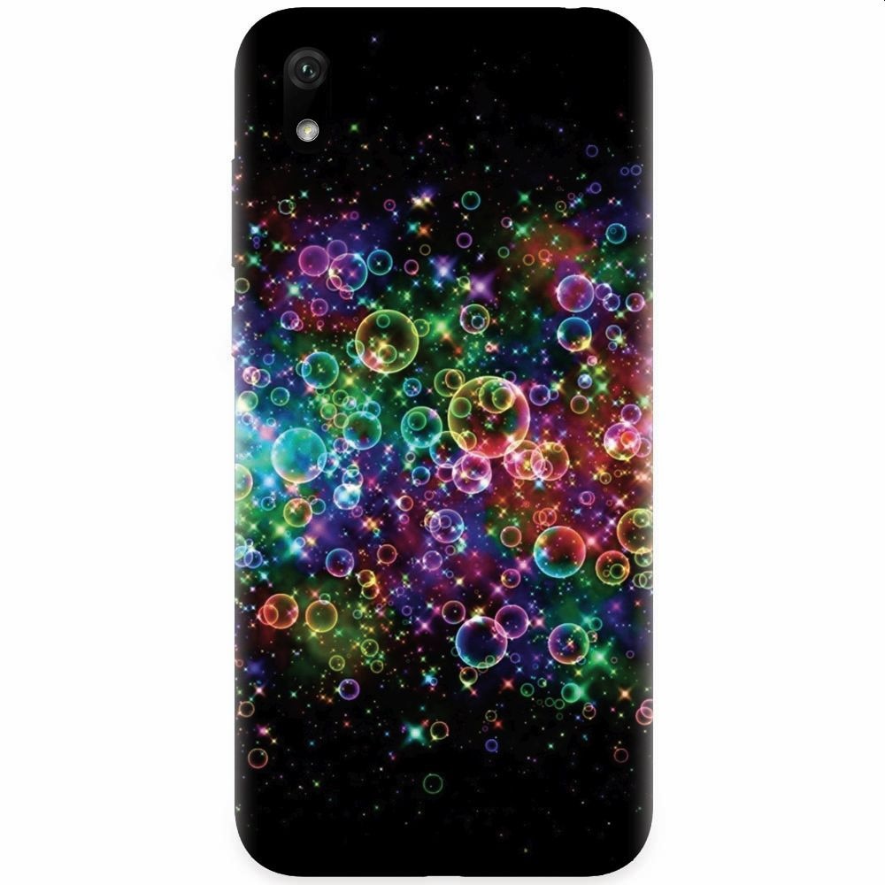 Husa silicon pentru Xiaomi Redmi 7A, Rainbow Colored Soap Bubbles
