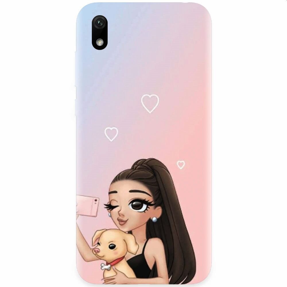 Husa silicon pentru Xiaomi Redmi 7A, Selfie With Sweet Dog