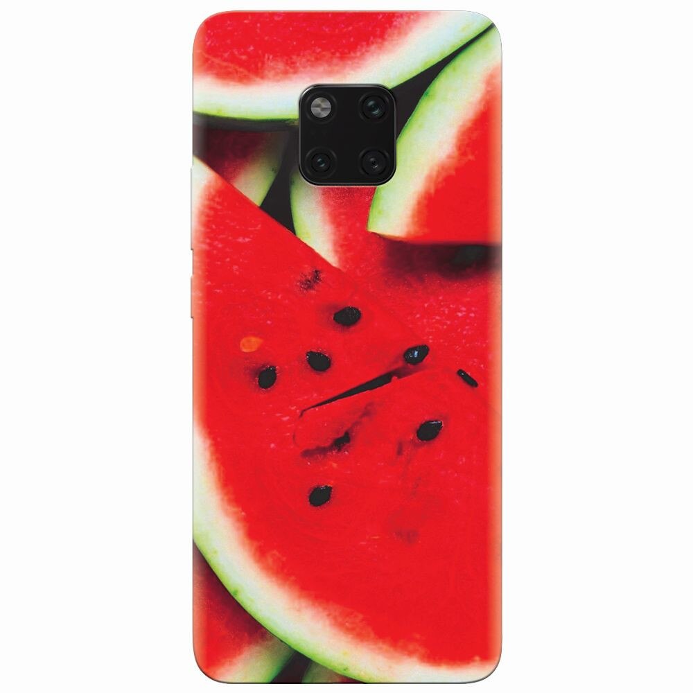 Husa silicon pentru Huawei Mate 20 Pro, S Of Watermelon Slice