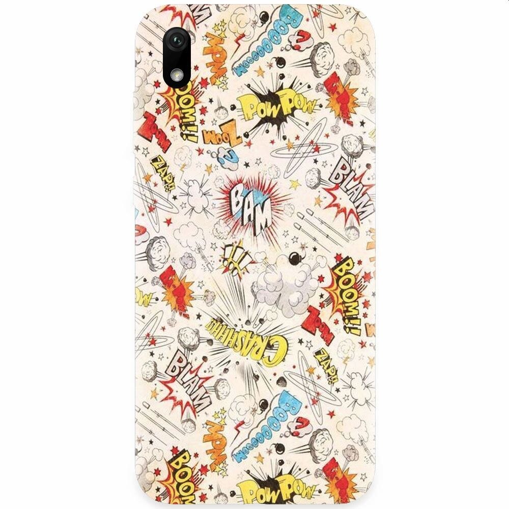 Husa silicon pentru Huawei Y5 2019, Vintage Comic