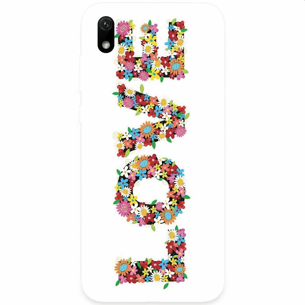 Husa silicon pentru Huawei Y5 2019, Love Made By Flowers