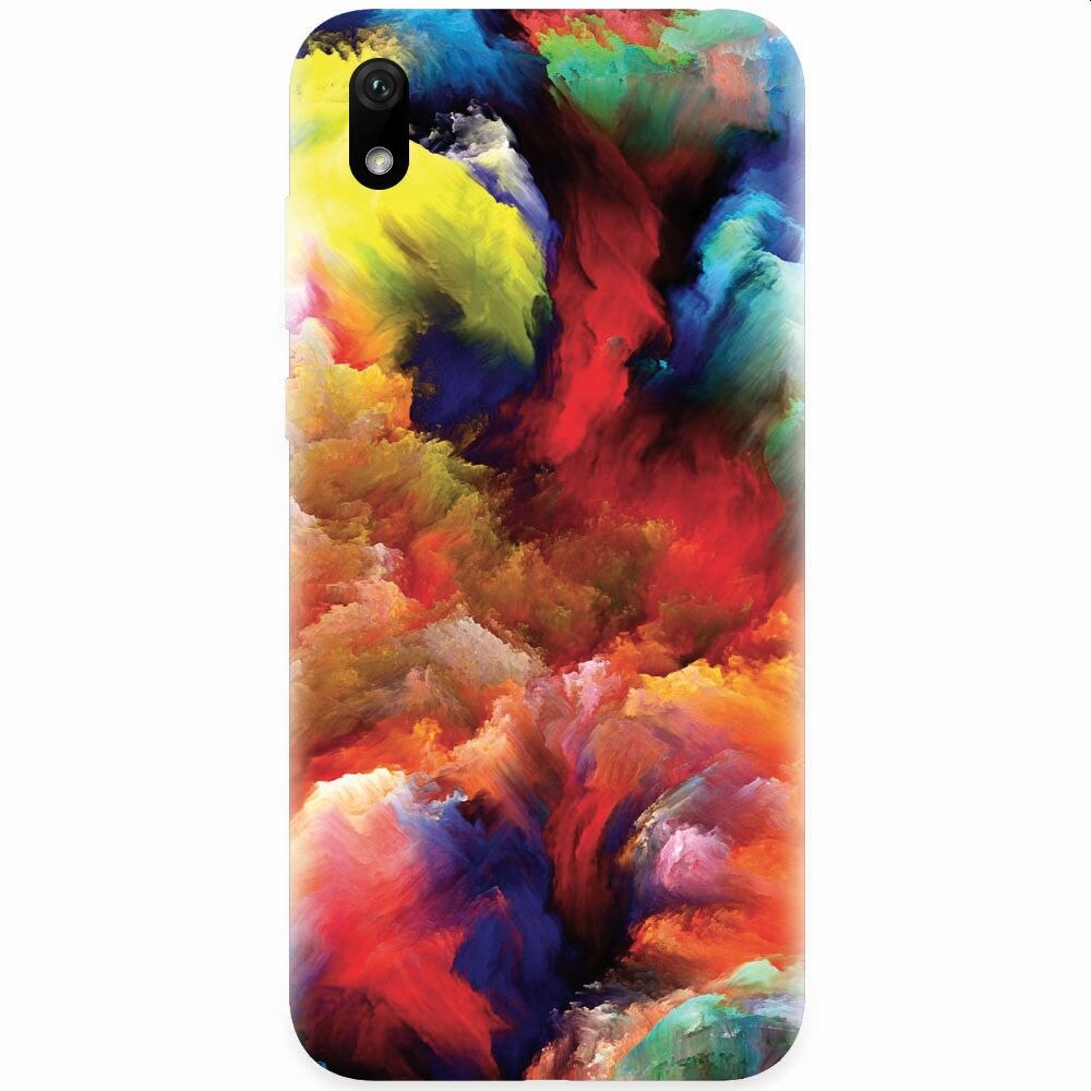 Husa silicon pentru Huawei Y5 2019, Oil Painting Colorful Strokes