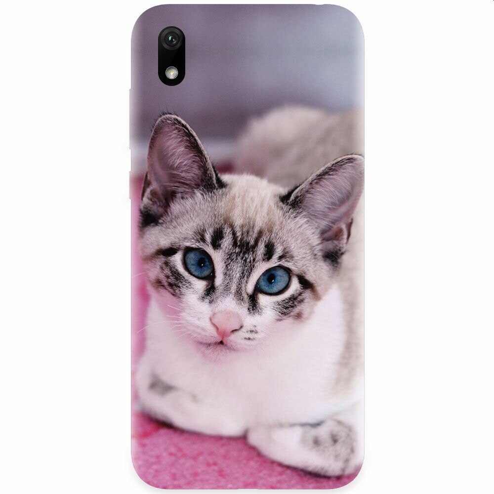 Husa silicon pentru Huawei Y5 2019, Siamese Kitty