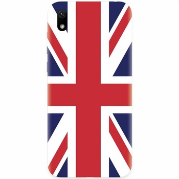 Husa silicon pentru Xiaomi Redmi 7A, UK Flag Illustration Husa silicon pentru Xiaomi Redmi 7A, UK Flag Illustration