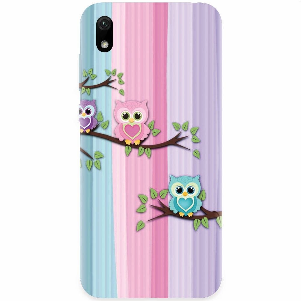 Husa silicon pentru Xiaomi Redmi 7A, Cute Owl