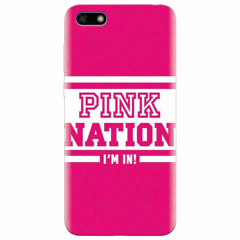 Husa silicon pentru Huawei Y5 2018, Pink Nation