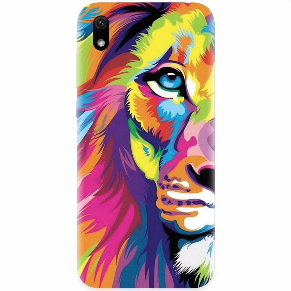 Husa silicon pentru Huawei Y5 2019, Colorfull Lion 002