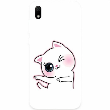 Husa silicon pentru Xiaomi Redmi 7A, Cute Kitty Husa silicon pentru Xiaomi Redmi 7A, Cute Kitty