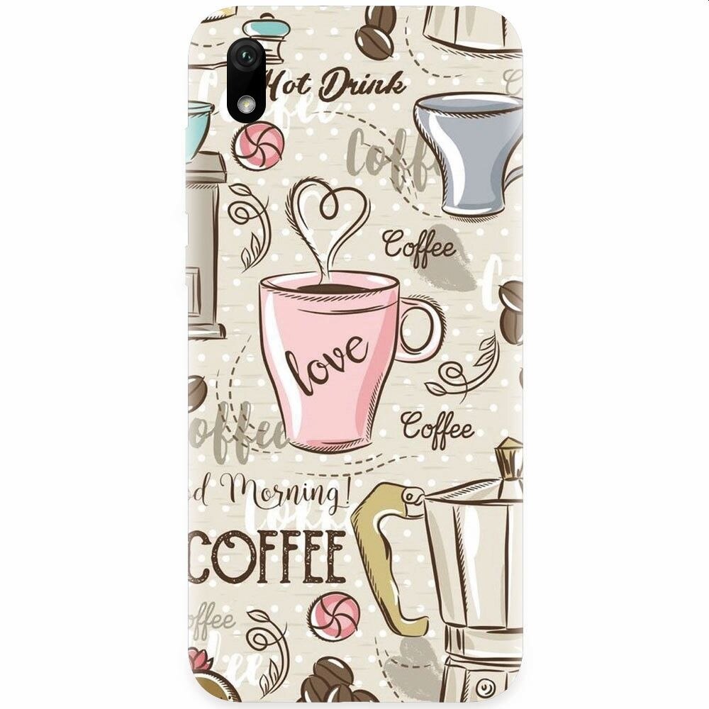 Husa silicon pentru Xiaomi Redmi 7A, Coffe And Donuts