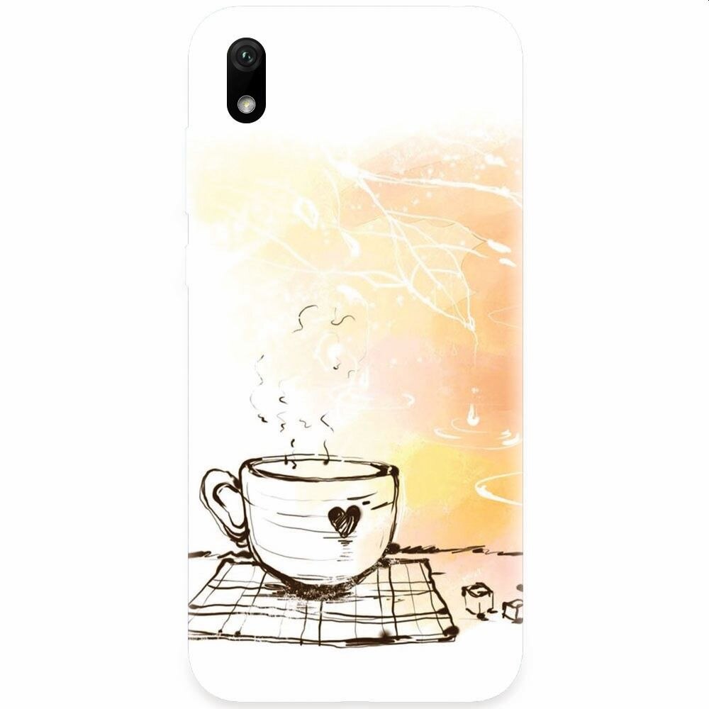 Husa silicon pentru Xiaomi Redmi 7A, Coffe Love