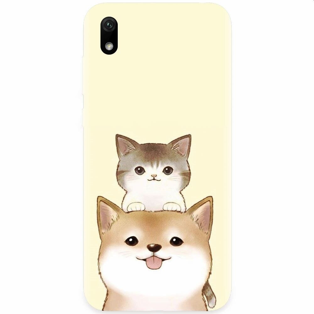 Husa silicon pentru Xiaomi Redmi 7A, Two Cat