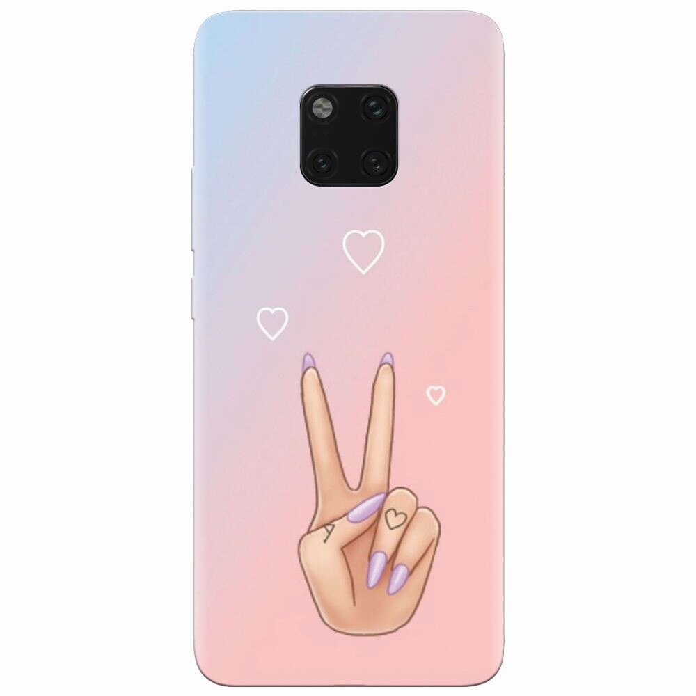 Husa silicon pentru Huawei Mate 20 Pro, Victory Love