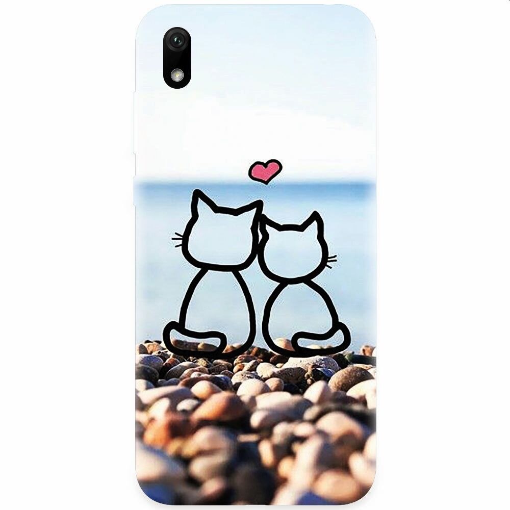 Husa silicon pentru Xiaomi Redmi 7A, In Love Cats