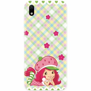 Husa silicon pentru Xiaomi Redmi 7A, Strawberry Girl Husa silicon pentru Xiaomi Redmi 7A, Strawberry Girl