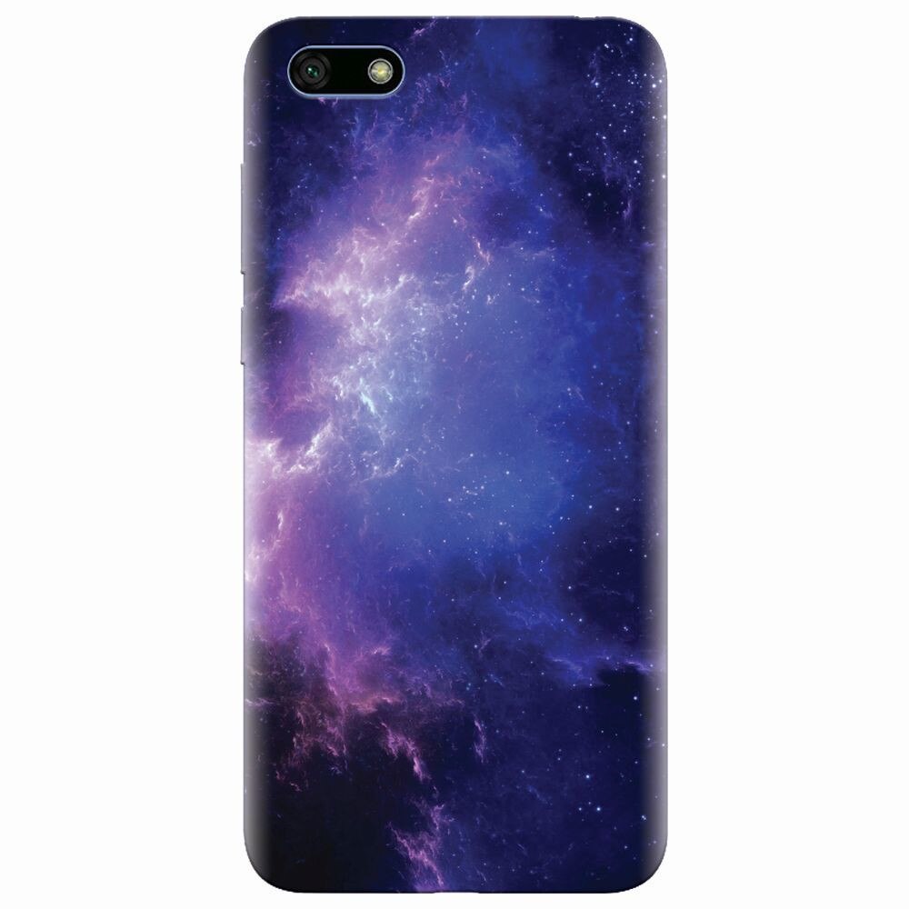 Husa silicon pentru Huawei Y5 2018, Purple Space Nebula