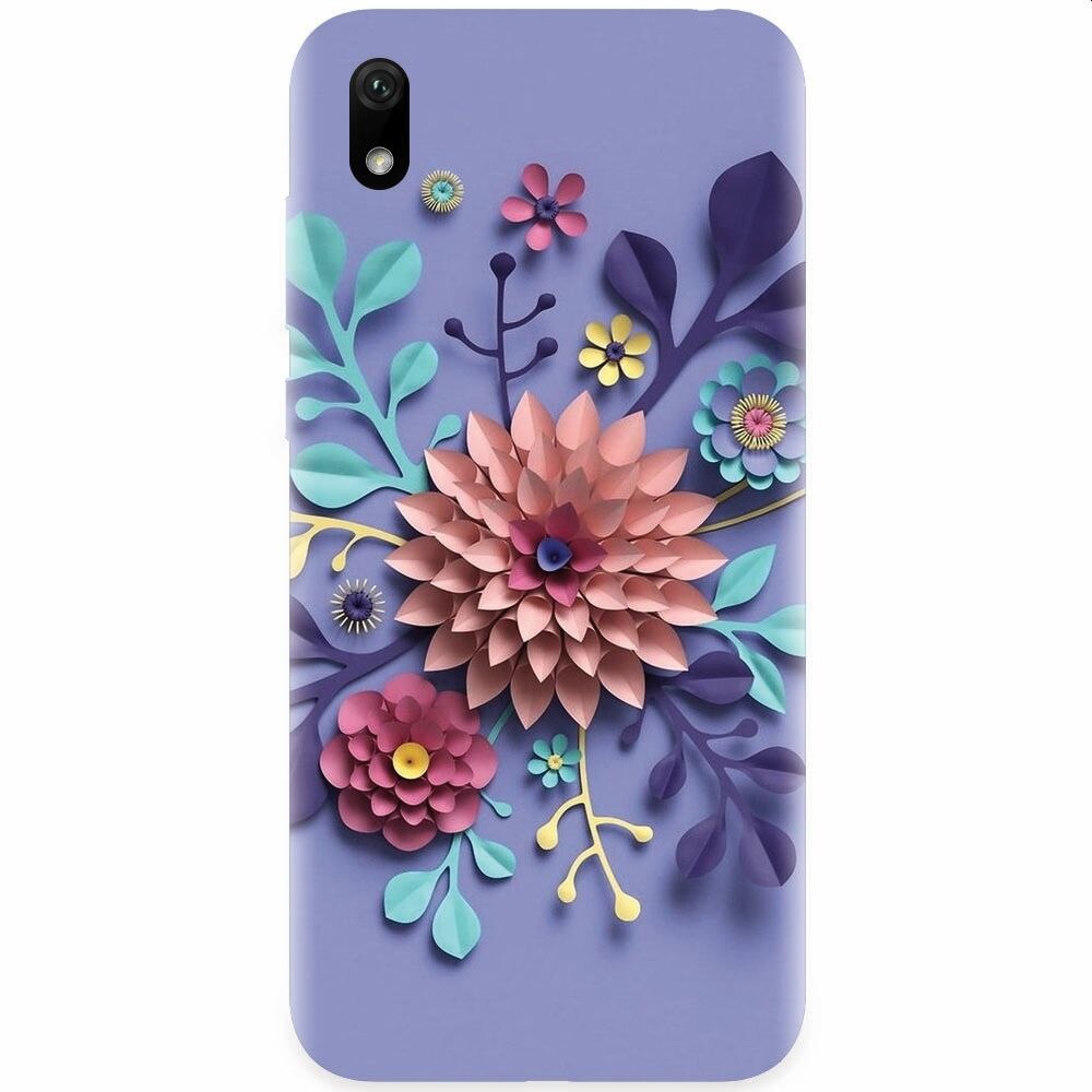 Husa silicon pentru Xiaomi Redmi 7A, Flower Artwork