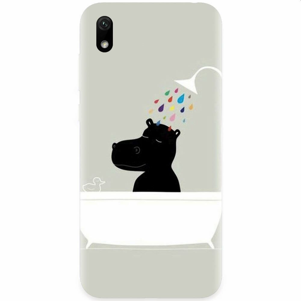 Husa silicon pentru Huawei Y5 2019, Hippo Bath