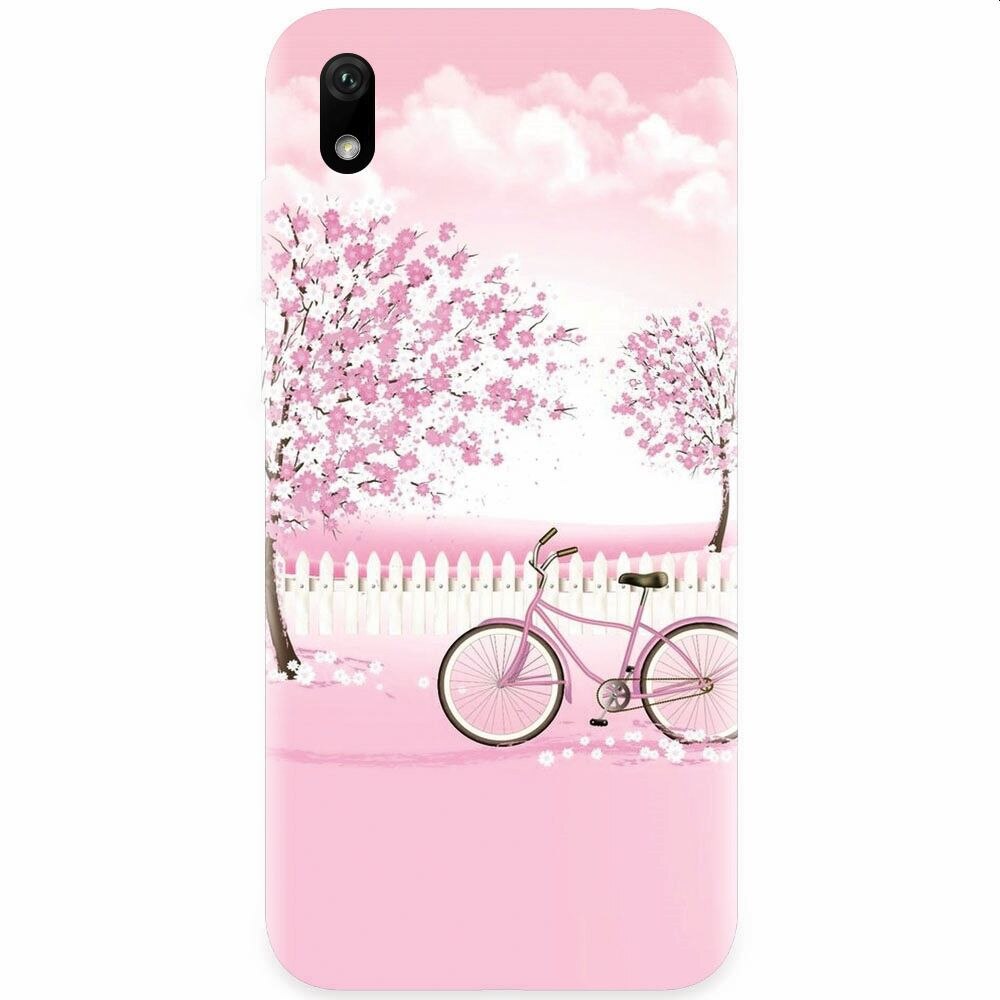 Husa silicon pentru Xiaomi Redmi 7A, Pink Spring