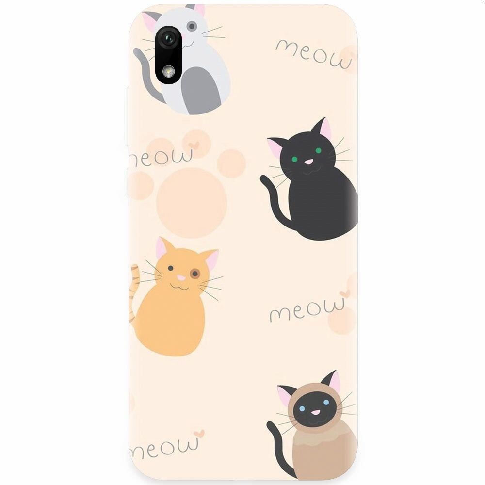 Husa silicon pentru Xiaomi Redmi 7A, Meow