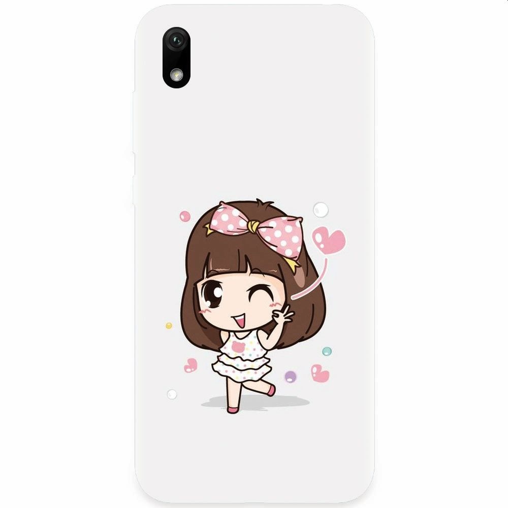 Husa silicon pentru Xiaomi Redmi 7A, Happy Girl