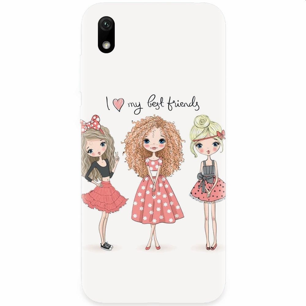 Husa silicon pentru Huawei Y5 2019, I Love My Best Friends