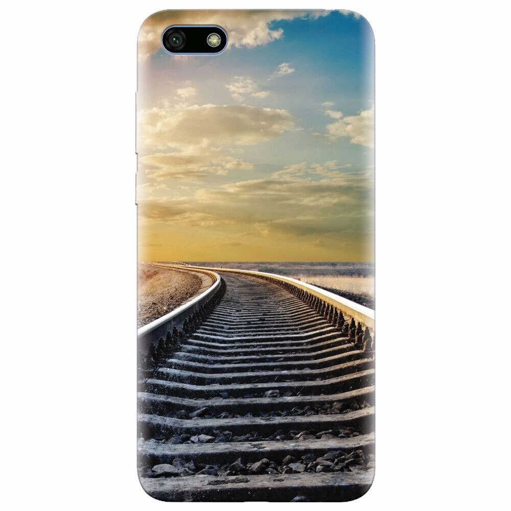 Husa silicon pentru Huawei Y5 2018, Railroad Horizon