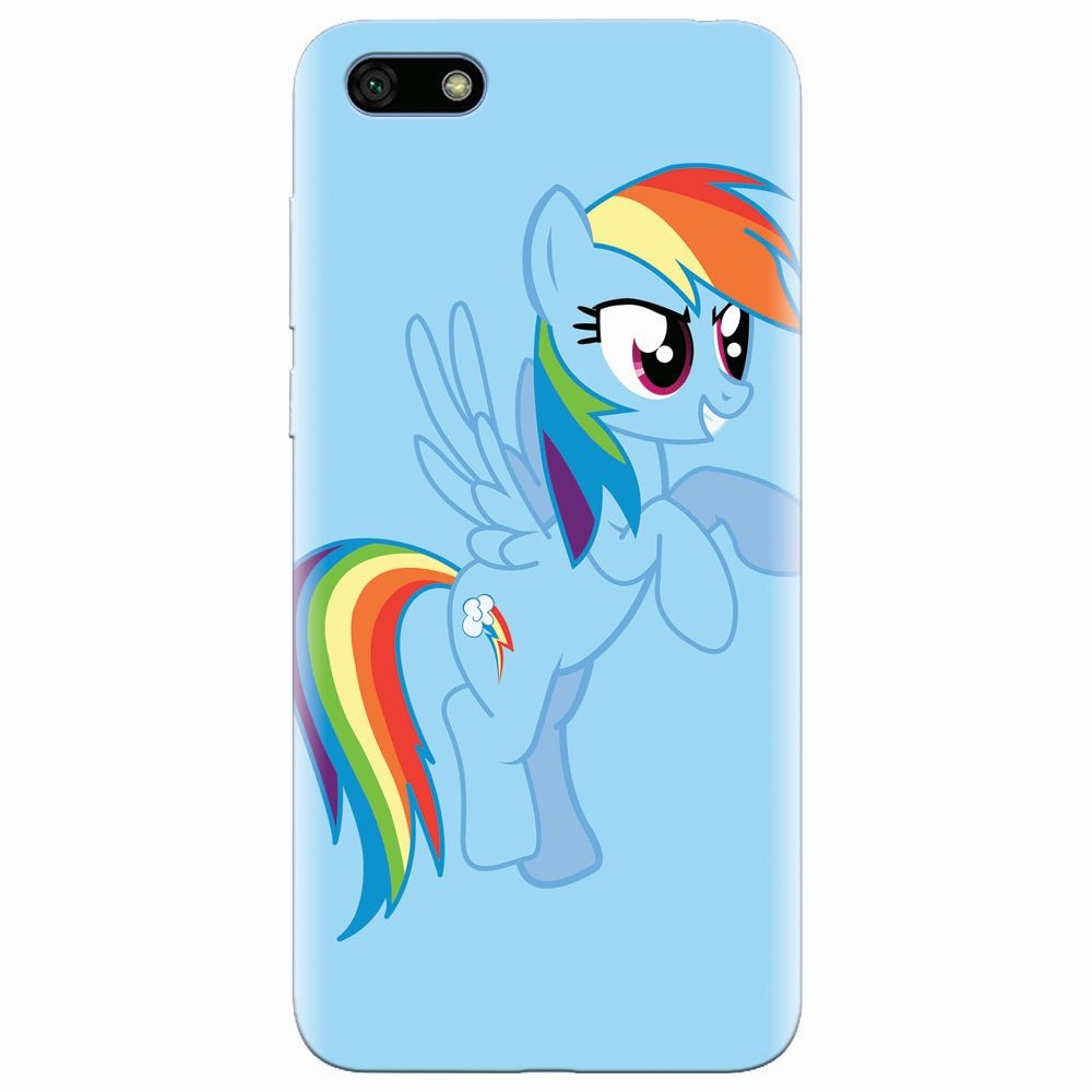 Husa silicon pentru Huawei Y5 2018, Rainbow Dash