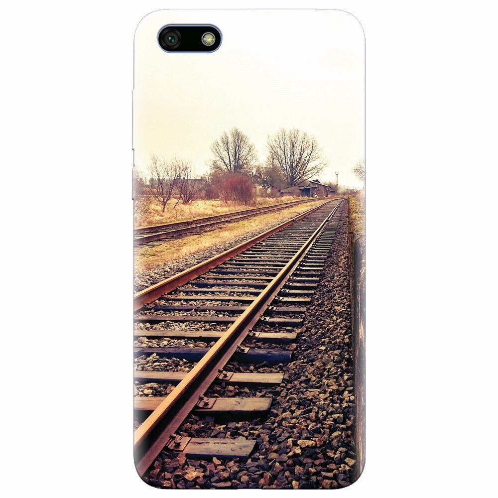 Husa silicon pentru Huawei Y5 2018, Railroad