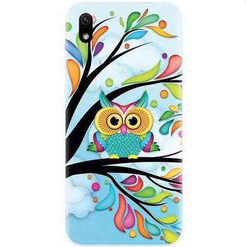Husa silicon pentru Xiaomi Redmi 7A, Owl 101 Husa silicon pentru Xiaomi Redmi 7A, Owl 101