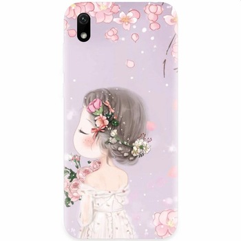 Husa silicon pentru Huawei Y5 2019, Girl 001 Husa silicon pentru Huawei Y5 2019, Girl 001