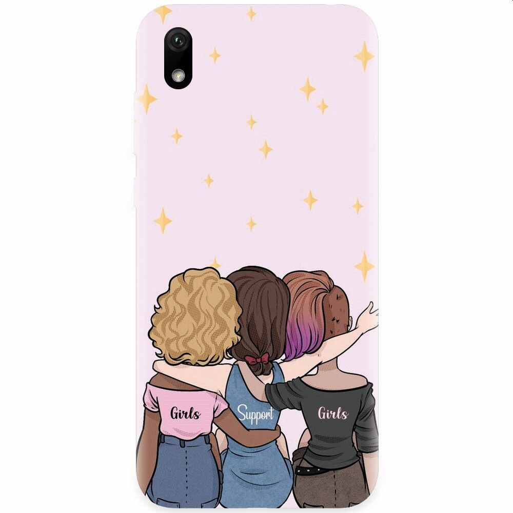 Husa silicon pentru Huawei Y5 2019, Girls Support Girls