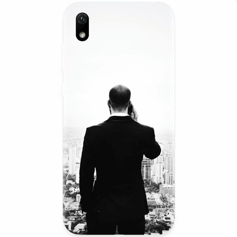Husa silicon pentru Huawei Y5 2019, Man In Suit