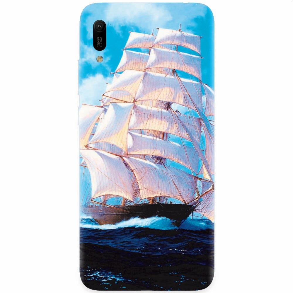 Husa silicon pentru Huawei Y6 2019, Attractive Art Of Ships