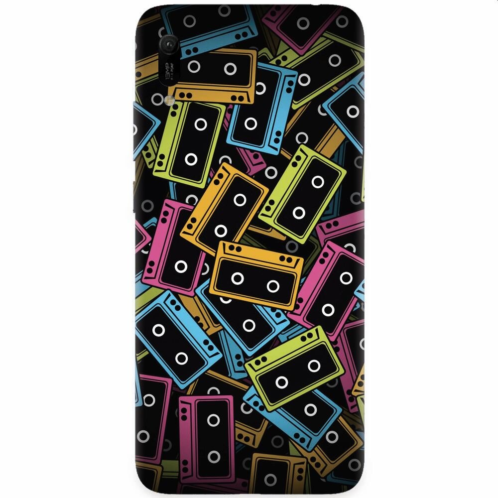 Husa silicon pentru Huawei Y6 2019, Audio Cassette Color Vector