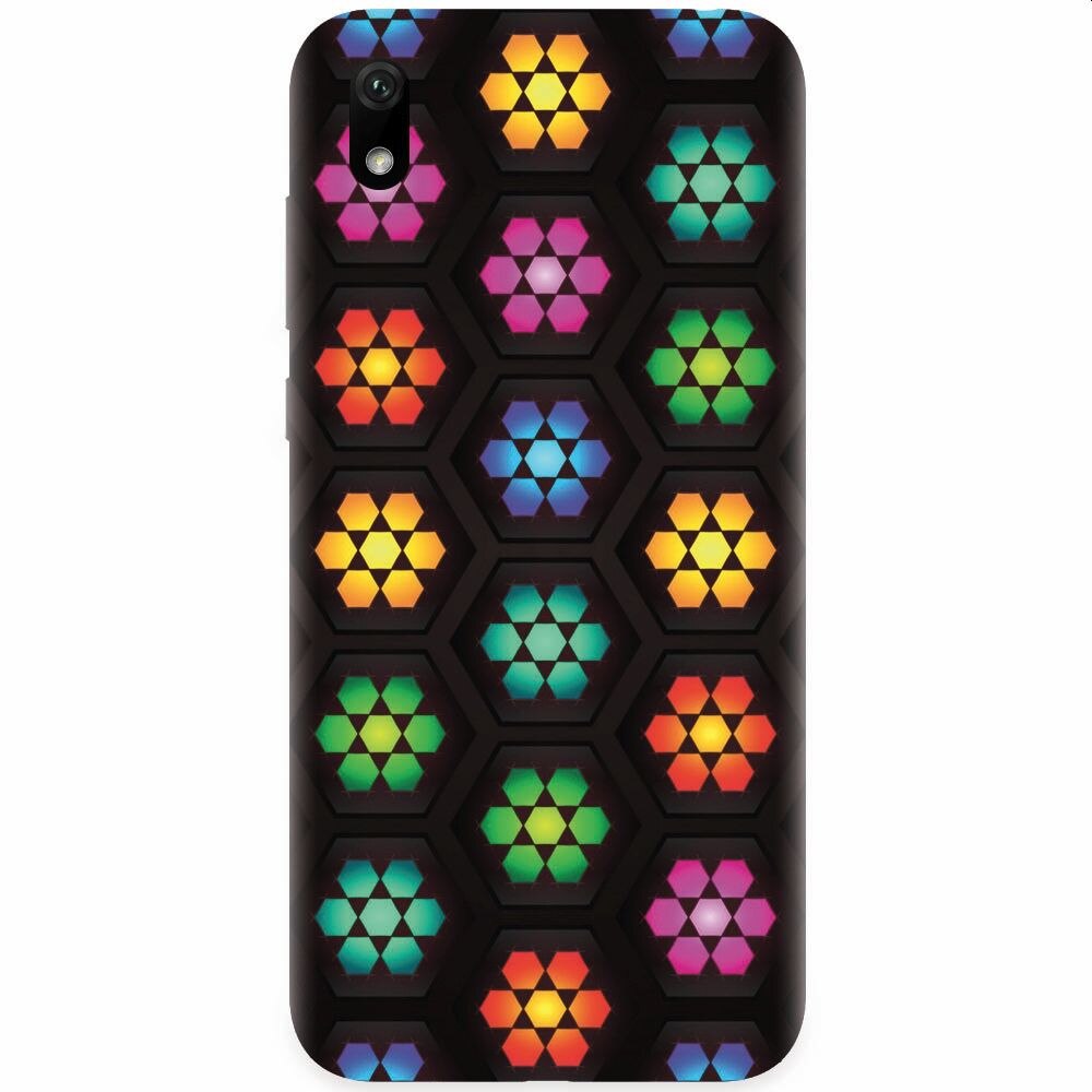 Husa silicon pentru Xiaomi Redmi 7A, Kaleidoscope Mosaic Patterns