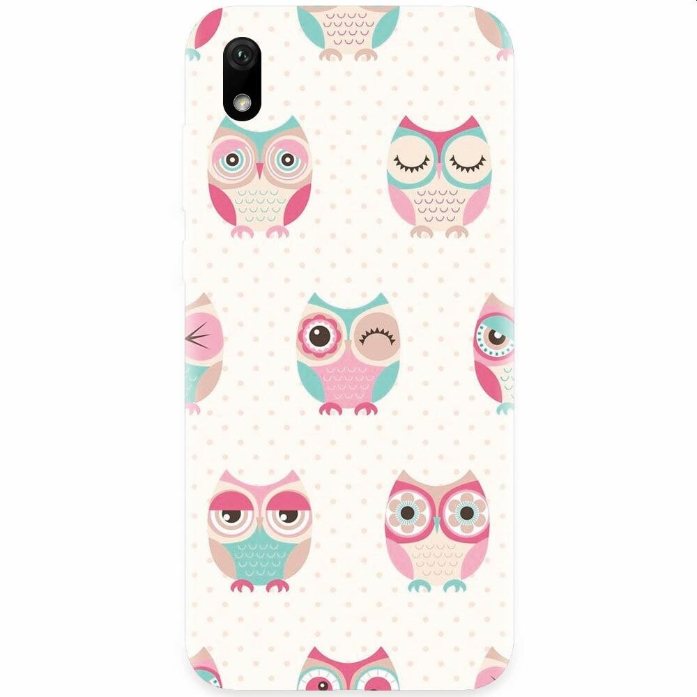 Husa silicon pentru Huawei Y5 2019, Owl Pattern