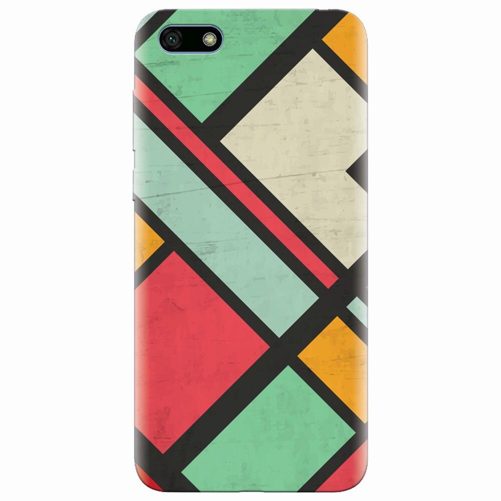 Husa silicon pentru Huawei Y5 2018, Retro Grunge