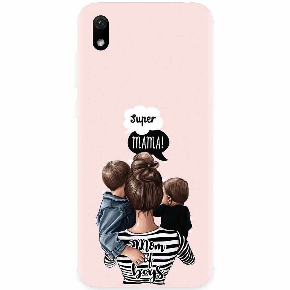 Husa silicon pentru Xiaomi Redmi 7A, Mom Of Boys