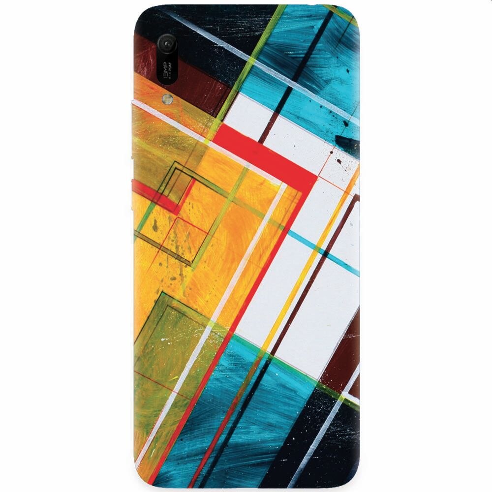 Husa silicon pentru Huawei Y6 2019, Abstraction Color Shape