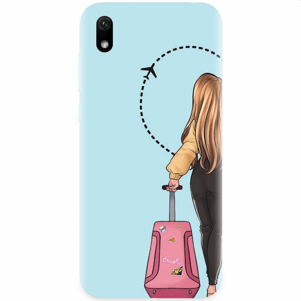 Husa silicon pentru Xiaomi Redmi 7A, Travel Girl